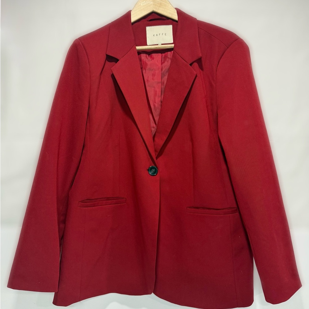 Kaffe Women's Elegant Red Blazer Size 44